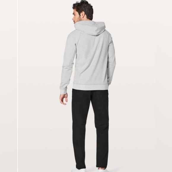 Lululemon City Sweat Pullover Hoodie Heathered Ultra Light Grey Size Small - Picture 12 of 13